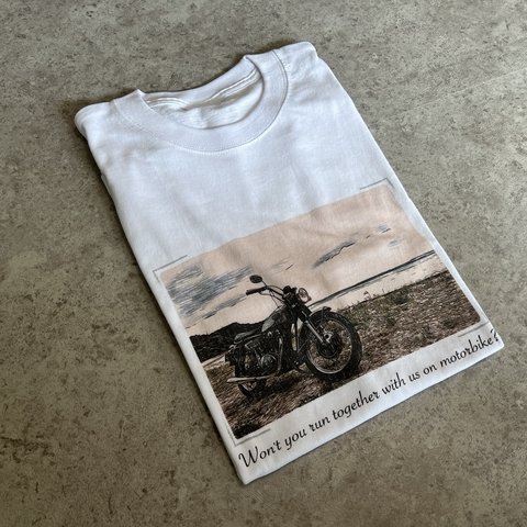 originalフォトTシャツ「classic bike」