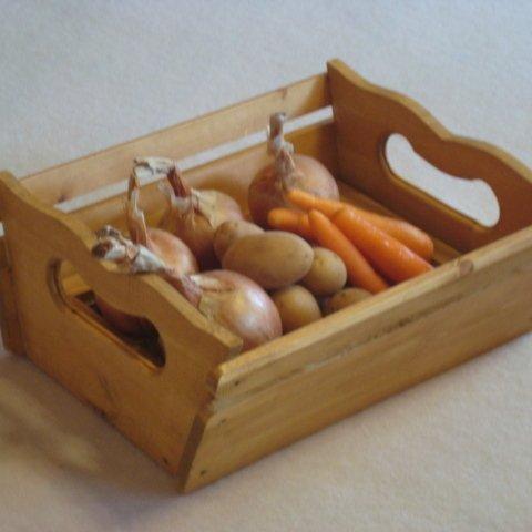 果物・野菜用ウッドボックス