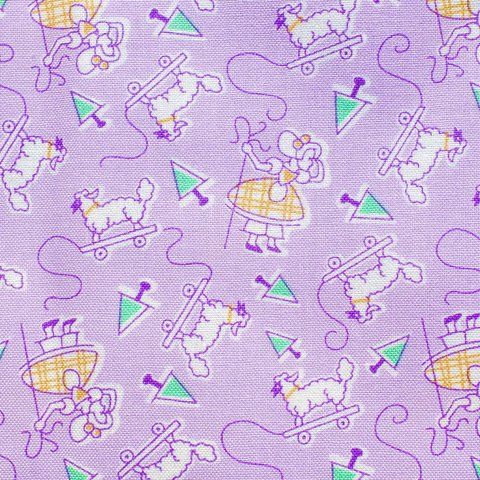 USAファブリック　Story Time Little Bo Peep Purple