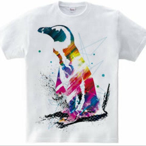 アートペンギンTシャツ「Light Penguin」