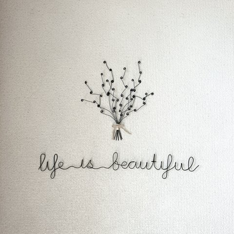 一点物✨life is beautiful カスミソウ　ワイヤーアート