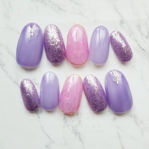 Mica Nail Purple