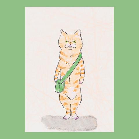 【L判 / 2L判 / はがき】ペット似顔絵（オーダーメード・犬・猫・鳥などOK）文字入れ　ギフト 送料無料