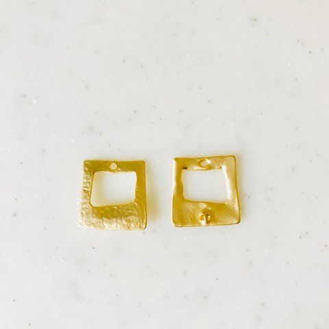 Matte Gold Trapezoid Connector Parts