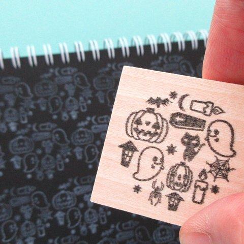 ハロウィンをギュッとつめこんだスタンプ