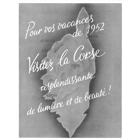 ヴィンテージフランス雑誌 1952年1月 1色コルシカ島4P 12PSs13-12