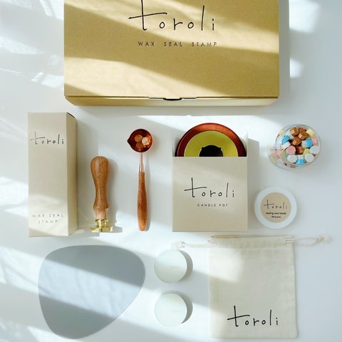 【toroli】 シーリングスタンプセット　おうちに届いたらすぐに楽しめる　スターターキット　キューピット/ Cupid