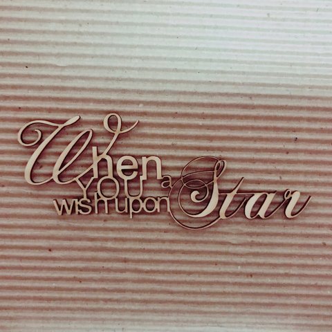 [When you wish upon a Star]タイトルチップボード（3個入り）