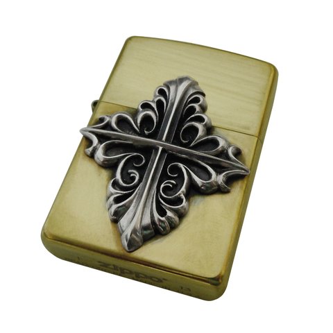 VELVET CROSS ZIPPO（brass）