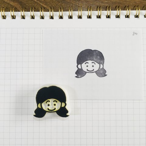 限定品セール👧🏻似顔絵はんこ　文字をお入れします😊　　80