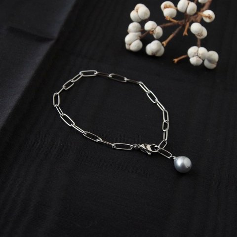 Chain Bracelet（Silver Pearl）