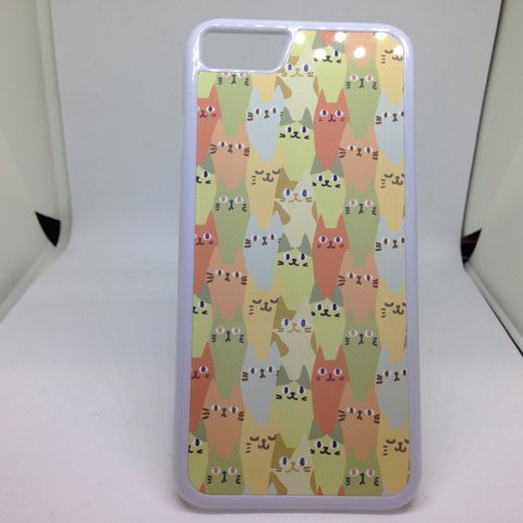 新品送料無料 iPhoneハードケース  猫いっぱい