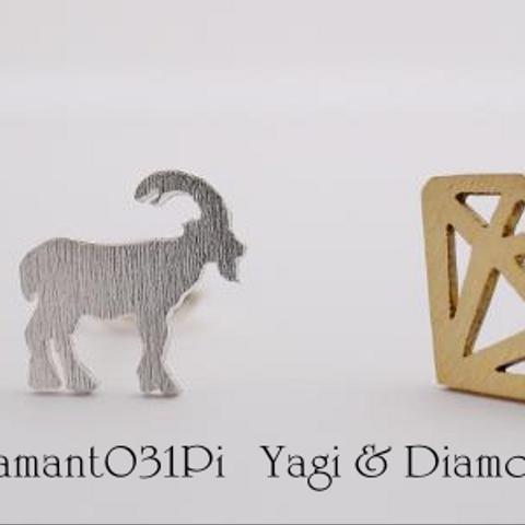 Yagi & Diamond　ピアス　【adamant031Pi】