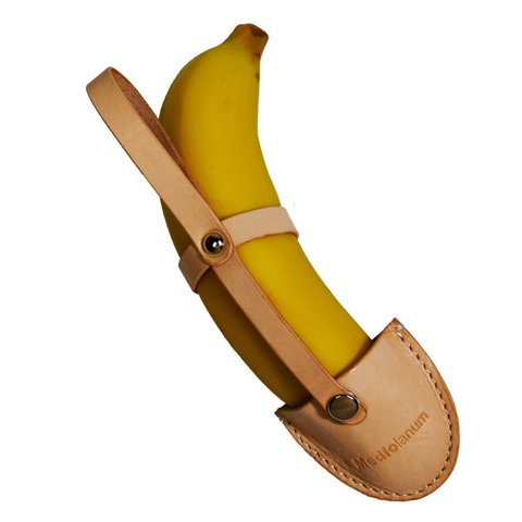 ヌメ革製バナナホルダー