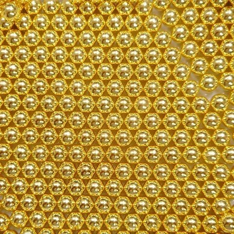カラーパール ゴールド 8mm 約130個 ビーズパーツ アクセサリー材料 パール素材 穴無し  パール