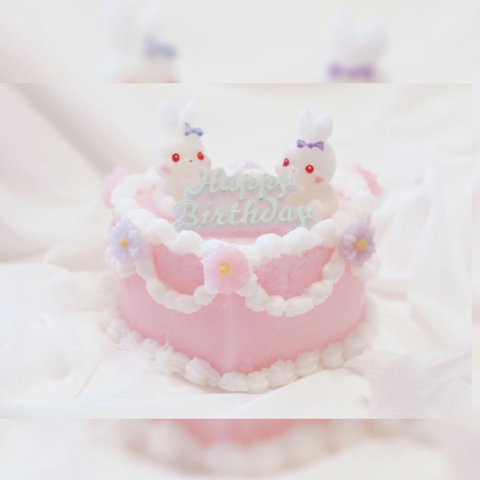 キャンドル♡ハートケーキ