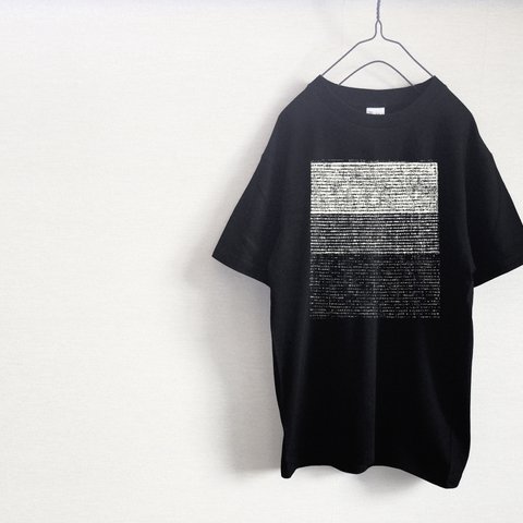 monochrome　メンズ・レディース　Tシャツ（黒）