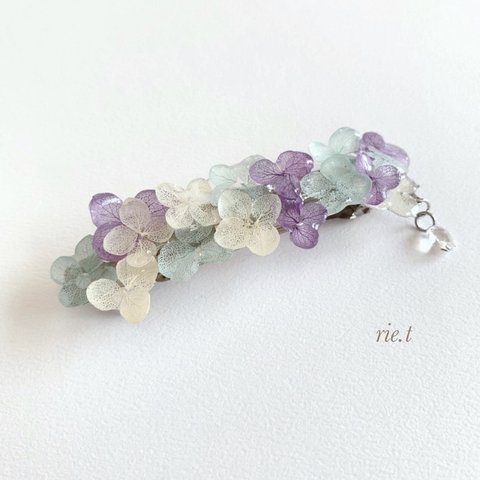  【rie.t】紫陽花バレッタ