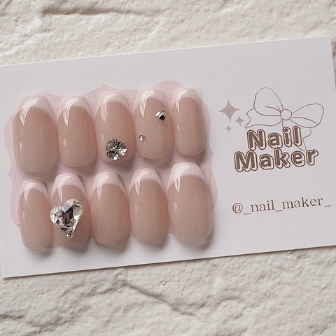 【No98 pink french nail】22/11/5(w)