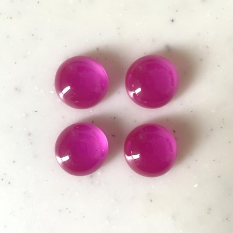 Clear Pink 15mm Cabochons