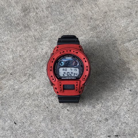 カスタムレザーケース for DW-6900【RED】