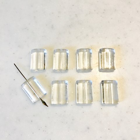 Crystal Rectangle Flat Beads 