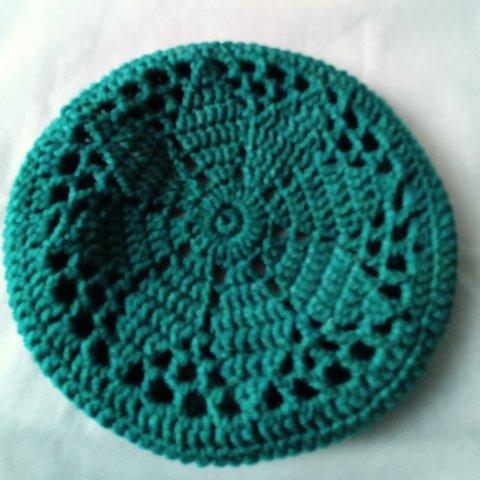 手編みのベレー帽☓秋先取り