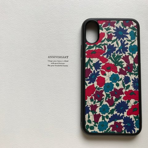  *新作 LIBERTY リバティ iPhone X XS ケース*Ciara ポピーandデイジー