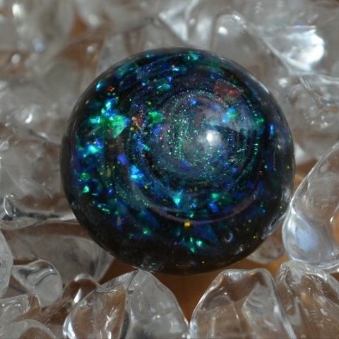 宇宙球磁石：渦入り（半球型：直径2.0cm）②