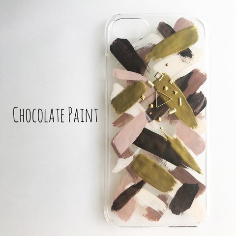 チョコレート ペイント iPhoneケース