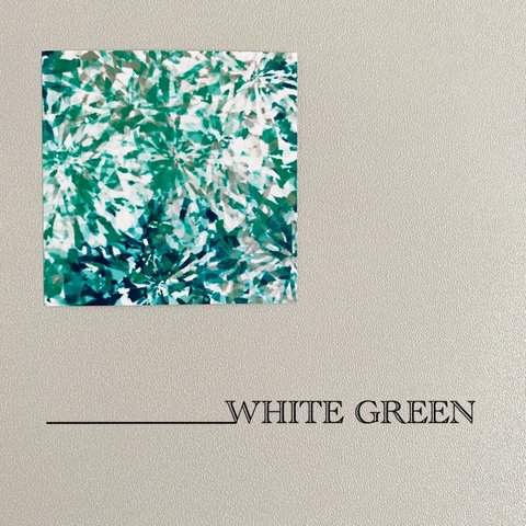 【WHITE GREEN】ロゴ写真　ニューボーンフォト　ウェルカムボード　ウェルカムスペース