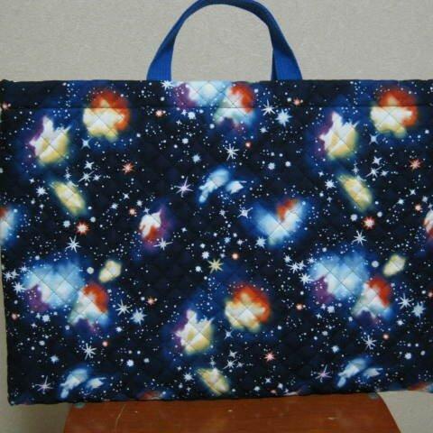 再販☆背もたれ式：宇宙防災頭巾カバー：ネイビー☆入学準備