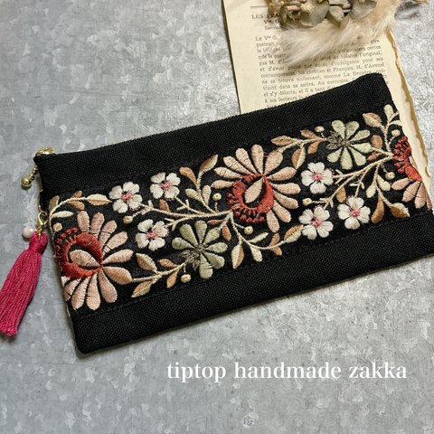 ▪️インド刺繍リボン▪️ハンドメイド・お財布ポーチ・財布・長財布