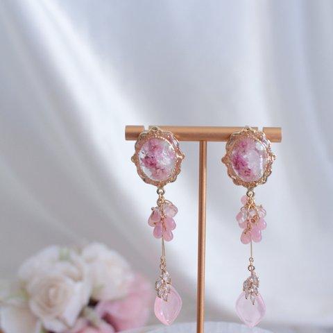 桜色の約束展♡事後通販　美しい日々の中で　pink　ピアス  イヤリング　のみ