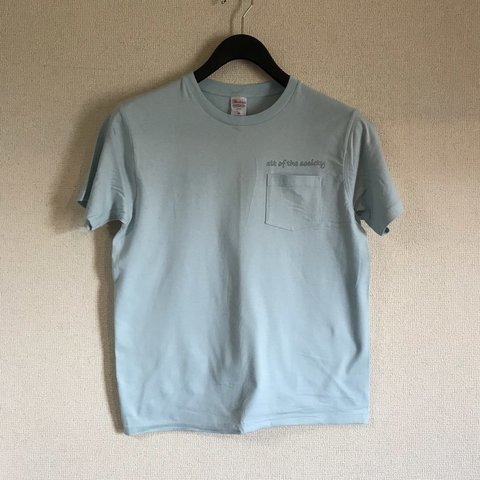 手刷りポケットT-shirt 5.0oz サイズ:M