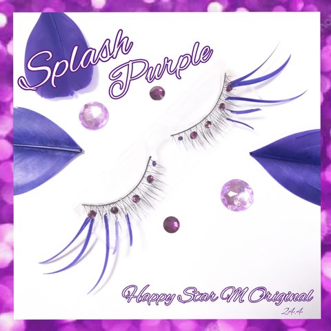 ❤★Splash Purple★partyまつげ スプラッシュ パープル★送無料●即買不可