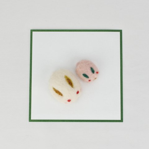 Kit with video and wool base ♥ [Rabbit sweets made with wool felt]