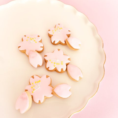 桜のアイシングクッキーセット９点セット