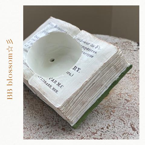 《可愛いBOOK本型 鉢 》レクチューポット 観葉植物 多肉植物 お花の寄せ植え ガーデニング 多肉 262