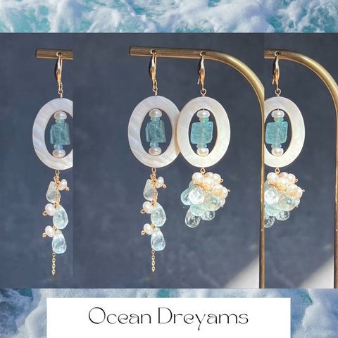 『Ocean Dreams』(オーシャンドリームス)14kgfピアス