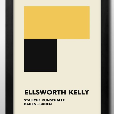 11876■A3アートポスター『エルズワース・ケリー　Ellsworth Kelly　アート　デザイン　モダン』絵画/イラスト/デザイン/上級マット紙採用