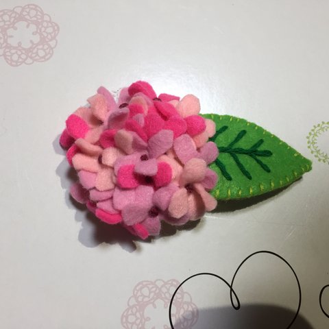 紫陽花のかざり