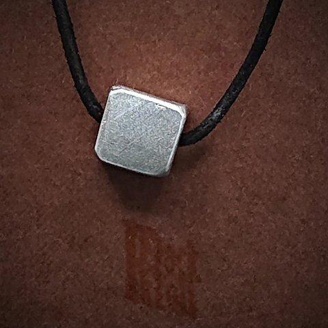 ペンダント　ネックレス　錫　【RR】CUBE　Pendant　アクセサリー　はかた錫スタジオ