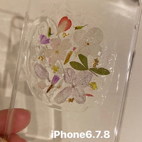 お花ブーケiPhone6.7.8ケース