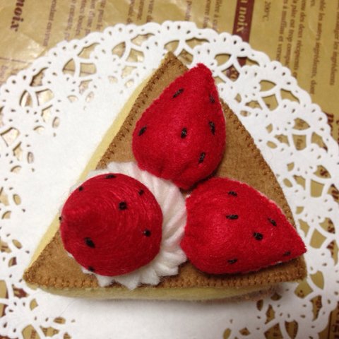 夢のケーキ屋さん☆チョコクリームと苺のケーキ