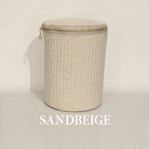 韓国ヌビ ミルク缶カバー sandbeige×beige