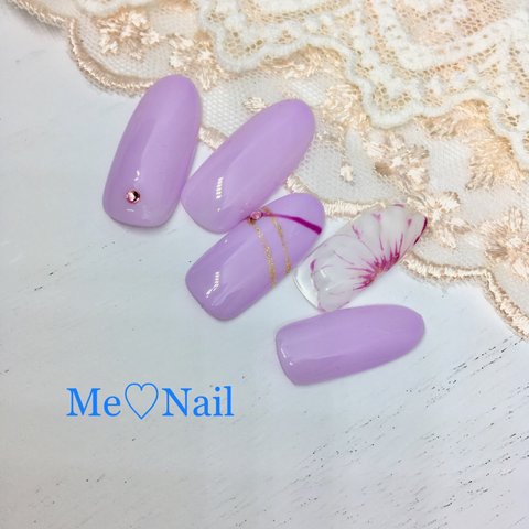  Me♡Nail 一輪 フラワーネイル