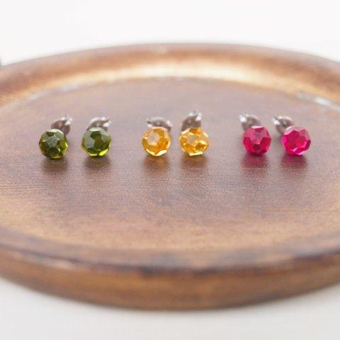  Vintage Swarovski ballチタンピアス