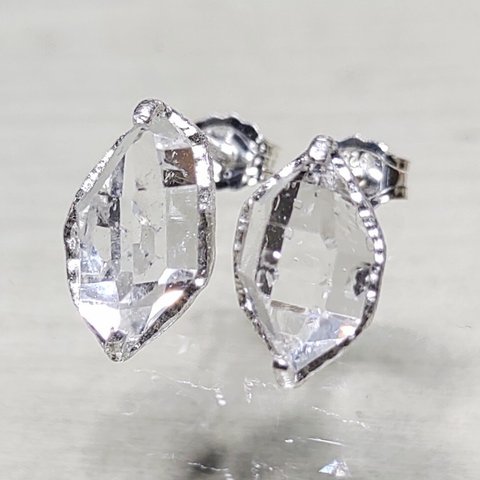 鉱物の表情 herkimer＊925 pierce