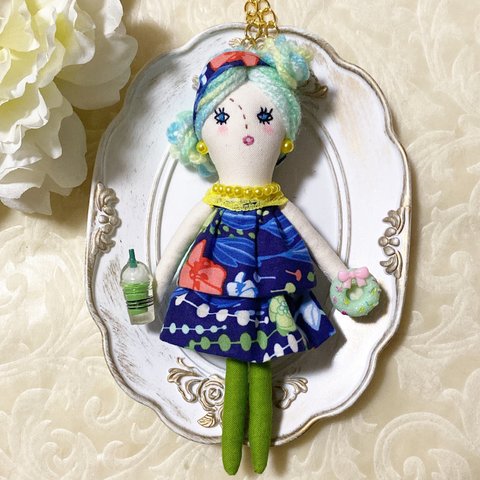 glad doll mini【マリーナ】　バッグチャーム　ドールチャーム